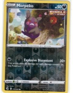 Morpeko (179/264) card from the Fusion Strike expansion.It is a Reverse Holo
