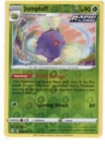 Jumpluff card from the Evolving Skies set (004/203).It is a Rapid Strike card,