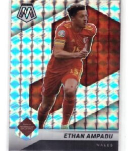 2021-22 Panini Mosaic Road to the FIFA World Cup trading card featuring Ethan Ampadu of the Wales national team.